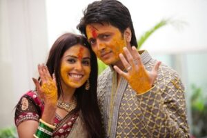Genelia D'Souza Instagram - I love you partner - today, tomorrow- forever 💚
You will always be my favourite chapter in this beautiful story Life 💚
Happy Anniversary @riteishd