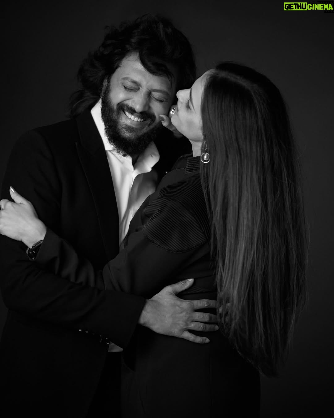 Genelia D'Souza - 2.2 Million Likes - My Dearest @riteishd 
I know everyone who knows us, wonders how we are inseparable and yet so happy about it, even after all these years..
But the truth is it’s all YOU

You are love 
You are grace 
You make laugh and even if I cry you wipe away every tear.
You have the most amazing ways of making a connection and everyone feels they matter, when they are in your company and for me, I have you 24-7, just imagine what I get to experience from the man who has a heart of gold 💚

I will celebrate you everyday, every minute, every second because you are all that and more
Happy Birthday my heartbeat 
You have my heart just keep it safe with you 💚