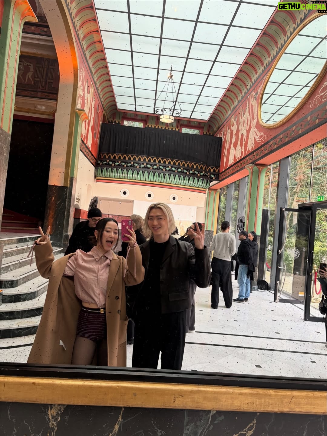 Gia Kim - 291.8K Likes - Very short but very sweet weekend reunion in Paris avec mon frère 🥰🤍 It may seem as though sometimes actors’ lives must always be glamorous. It is not. Yes we’ll share the glamorous parts more as a part of our jobs but it’s one day out of 365 and sometimes it’s enjoyable, but at the end of the day it’s mostly work. But boy am I thankful when I can share them with my brother. Even when he can be a little 😈💩. I love growing old with him and watching him make mistakes and grow from them too. I don’t know how this Paris weekend dump turned into a sibling appreciation post but here we go. lol love you

Thank you for having us together at this fun show @wooyoungmi 🤍