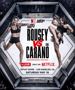 Gina Carano Instagram - Looking forward to making this walk AGAIN because I choose to and love it. ❤️‍🔥

May 16th. 

@rondarousey @netflixsports @netflix @mostvaluablepromotions 

Audio by @stylebender 🙏