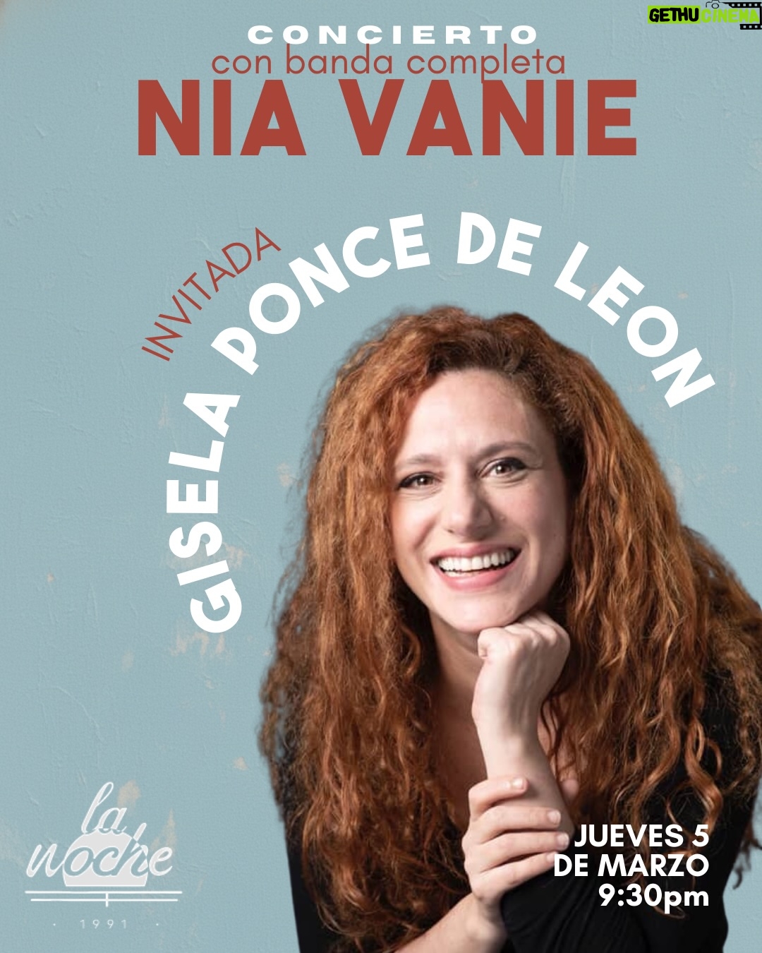 Gisela Ponce de León - 647 Likes - Este 5 de marzo estará también Gisela cantando conmigo en @lanochelima 🤍 cantando una canción inédita que no van a escuchar en ningún otro lado 👀 

Vasir??? Va a estar bien bonito y ya falta poquitito para el concierto así que no te quedes sin tu entrada🎟️🎫

Link en bio o en stories 🤓 o al WAPP AL 983 711 171