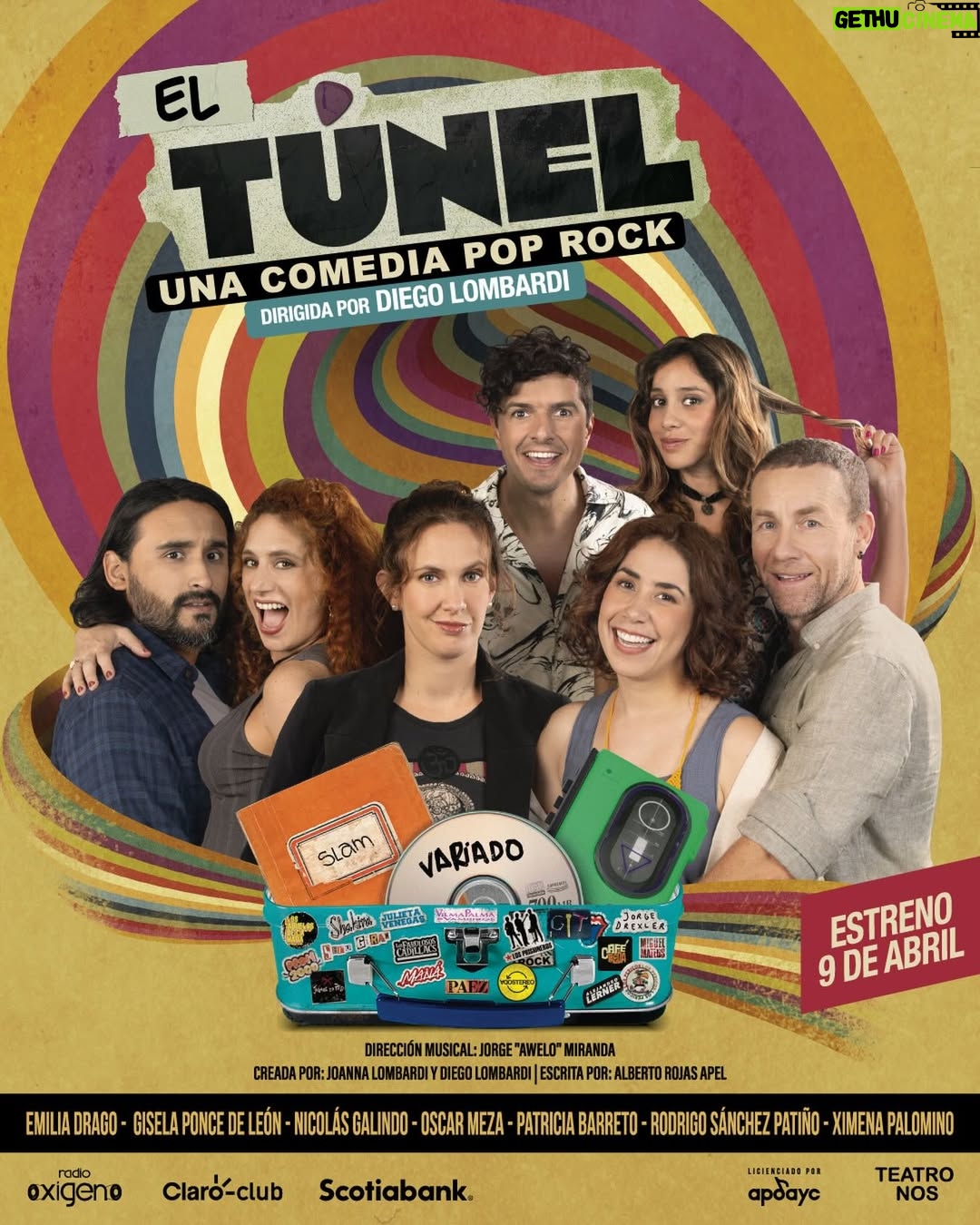 Gisela Ponce de León - 1.8K Likes - 🔥✨ ¡LES PRESENTAMOS NUESTRO AFICHE OFICIAL! ✨🔥

Es momento de cruzar la puerta.
Es momento de cantar sin culpa.
Es momento de vivir EL TÚNEL.

🎭 Una obra que te hará reír, cantar a todo pulmón y volver a esos años donde todo se sentía más intenso, más grande, más verdadero.

Un viaje musical cargado de nostalgia, energía y emociones que te van a atravesar de principio a fin.

🎶 Dale play.
El viaje empieza aquí.

✨ ¡Volvamos a los 2000! ✨

📍 Estreno: 09 de Abril 2026 – Teatro NOS PUCP
🎟️ Entradas: Joinnus

💥 Nueva preventa disponible
Pagando con tarjetas Scotiabank, obtén 20% de descuento adicional 😱
Promo válida hasta agotar stock.

➡️ Creada por Joanna y Diego Lombardi
📝 Texto: Alberto Rojas Apel
🎼 Dirección musical: Awelo Miranda

🎭 Elenco:
Emilia Drago · Gisela Ponce de León · Nicolás Galindo ·
Patricia Barreto · Rodrigo Sánchez Patiño · Ximena Palomino · Oscar Meza

#ElTúnel #ComediaMusical #PopRock #TeatroEnLima #Joinnus