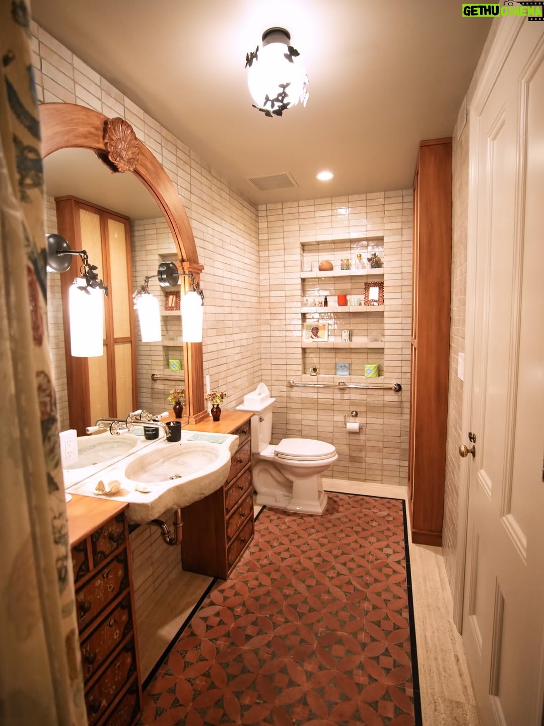 Gloria Steinem - 10.7K Likes - Several years ago, my New York City apartment was in great need of repair due to deterioration, which is common in old brownstone. A dear friend of mine introduced me to the great designer Jane Hallworth and her team. During our very first meeting, she showed me the tile featured here on the floor. I loved it because it reminded me of an antique rug. So, we went from there — or, I should say, Jane and her thoughtful team did. They matched that original floor tile with walls by clé tile. Jane’s team, with the help of Edmund Lewis’ team, even salvaged an archway from another room and turned it into a vanity. 

Not only did Jane give me this gift, but she gifted her talent to me and so much of my home, and got so many artisans to do the same. 

This room is now a part of Gloria’s Foundation, so it will most likely outlast me and be a gift to many others!

Photograph by @giamckenna
