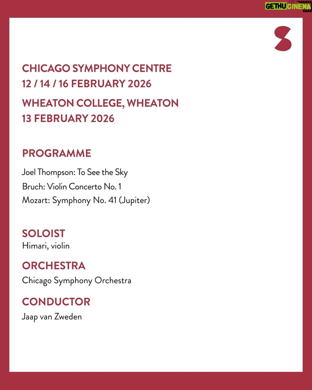 HIMARI - 4.8K Likes - Another exciting debut for Himari (@himariviolin.official) this week as she joins the Chicago Symphony Orchestra and Jaap van Zweden for four concerts.

She performs Bruch’s Violin Concerto No. 1 in a programme that also includes Joel Thompson’s To See the Sky and Mozart’s Symphony No. 41.

📸Meredith Truax

#himari #kdschmid #artistmanagement