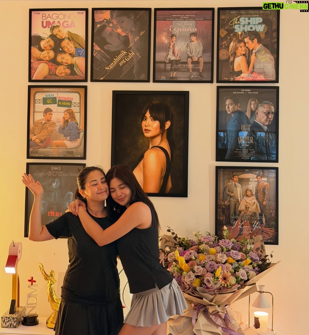 Heaven Peralejo - 154.8K Likes - A wall that tells the story of a girl who simply didn’t give up. Thank you mama @luanneperalejo for seeing me, for believing in me, and for creating this moment that made me pause and feel proud ❤️

Thank you @artdesignph for these beautiful pieces and the canvas that now centers them all.

Thank you for the beautiful flowers @teamofloristeria 🥹

May I continue to grow, create meaningful work, and earn every project and award with the same heart that started this dream.