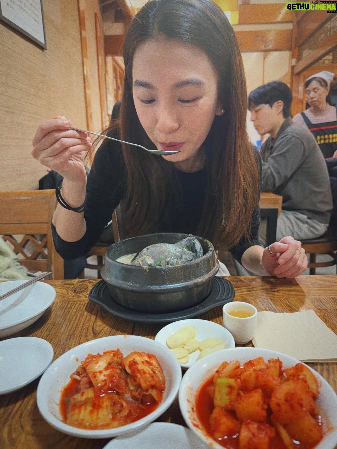 Hebe Tien Fu-chen - 159.6K Likes - 🍴人間煙火🥢Just Do Eat🐽

因為體驗白羊寺的行程，讓我有機會人生第一次到首爾。
記得上一次到韓國是國小時期了，當時的首爾還稱爲漢城。（我的天😮竟然是經歷過漢城時代的長輩了 ！哈哈！我是古人嗎！👲🏻）

首次的首爾行，美食清單當然要一一✔️
雪濃湯✔️
烤豬五花✔️
水芹牛肉湯✔️
蔘雞湯✔️
Twelve 蔬果汁✔️
烤韓牛✔️
菜包肉✔️
韓式炸雞✔️
Zest🍸✔️
🥐☕️🍓…

喜歡山林的簡單樸素和寧靜；
也開心體驗都市叢林裡，
眼耳鼻舌口忙著被誘惑的豐盛。

🎤心裡不住唱起<人間煙火>：
感謝老天周到款待我
我作了什麼 能這樣享受
.
.
.
每天
嘗試什麼 探索什麼 新鮮我
咀嚼什麼 消化什麼 美麗我
食人間煙火 作完整的我
擁抱什麼 捨棄什麼 圓滿我
去作什麼 不作什麼 成熟我
這人間煙火 要盡情揮霍
這種幸福不愧疚

這人間煙火享受得開心又感激！😋