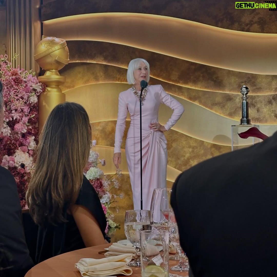 Helen Mirren - 89.3K Likes - I was honoured with the Cecil B DeMille Lifetime Achievement Award by the Golden Globes at an event known as the “Golden Eve”. Harrison Ford presented me with the award!