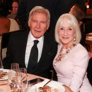 Helen Mirren Instagram - I was honoured with the Cecil B DeMille Lifetime Achievement Award by the Golden Globes at an event known as the “Golden Eve”. Harrison Ford presented me with the award!