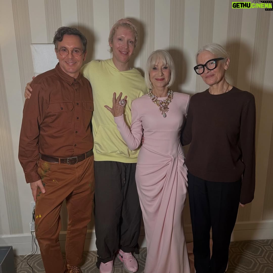 Helen Mirren - 89.3K Likes - I was honoured with the Cecil B DeMille Lifetime Achievement Award by the Golden Globes at an event known as the “Golden Eve”. Harrison Ford presented me with the award!