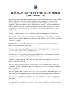 Hillary Clinton Instagram - Here is my opening statement to the House Oversight and Government Reform Committee today.