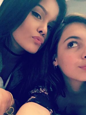 Isabella Gómez Instagram - 2016 we made season one of ODAAT and apparently it was illegal to look into camera for a selfie, unless it was in a mirror 🥹💫😂 last slide is a whole 4 camera take from the quinces btw!