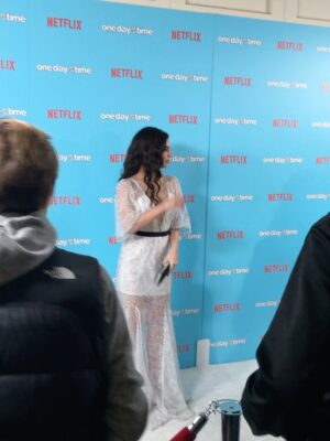 Isabella Gómez Instagram - 2016 we made season one of ODAAT and apparently it was illegal to look into camera for a selfie, unless it was in a mirror 🥹💫😂 last slide is a whole 4 camera take from the quinces btw!