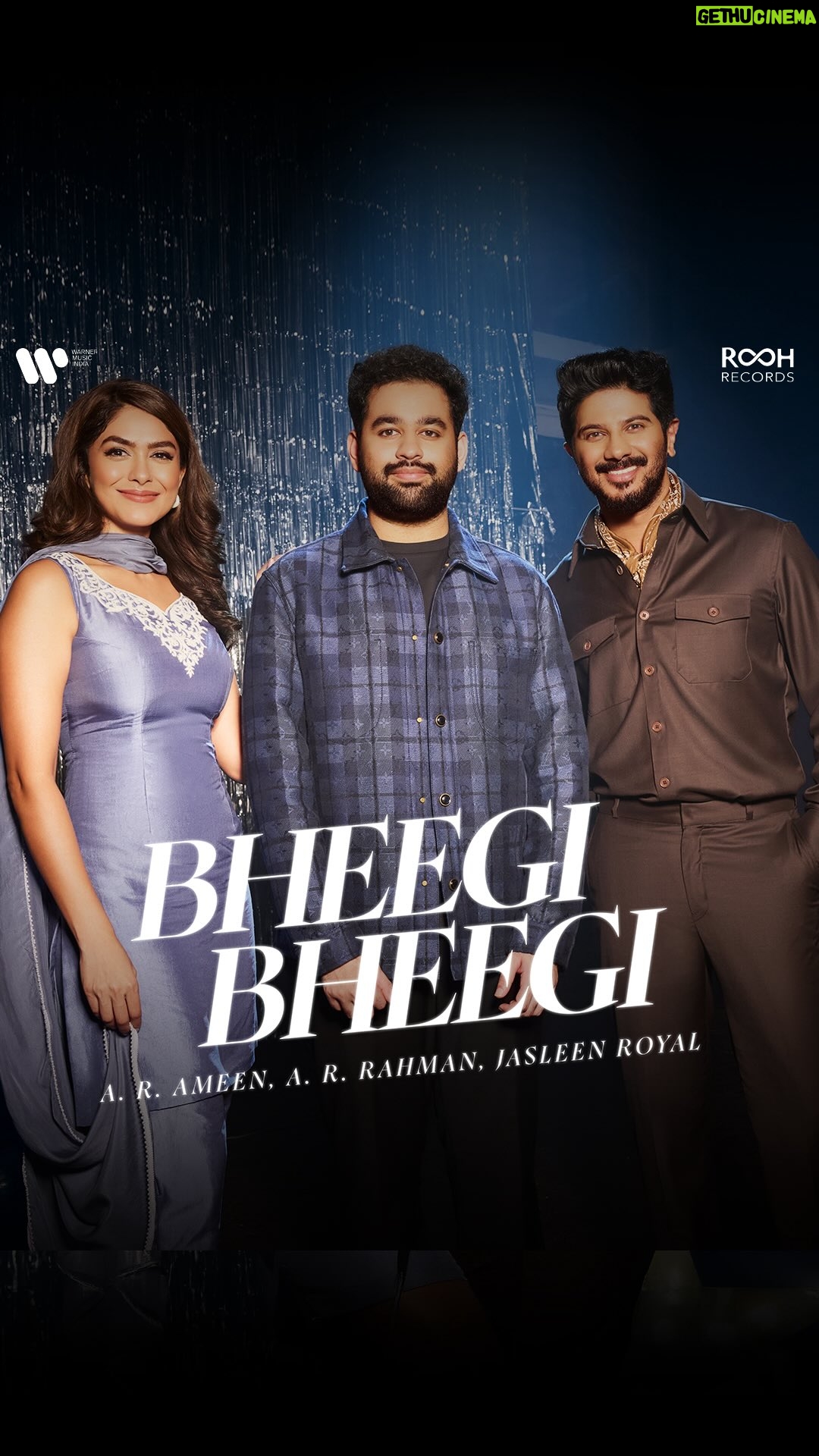 Jasleen Royal - 391.9K Likes - If you weren't already a hopeless romantic, 'Bheegi Bheegi' will turn you into one.  
Song Out Now! 

@arrahman, @jasleenroyal, @dqsalmaan @mrunalthakur @roohrecordsofficial @warnermusicindia @sanjnakrishnan @shormusic @irshadkamilofficial