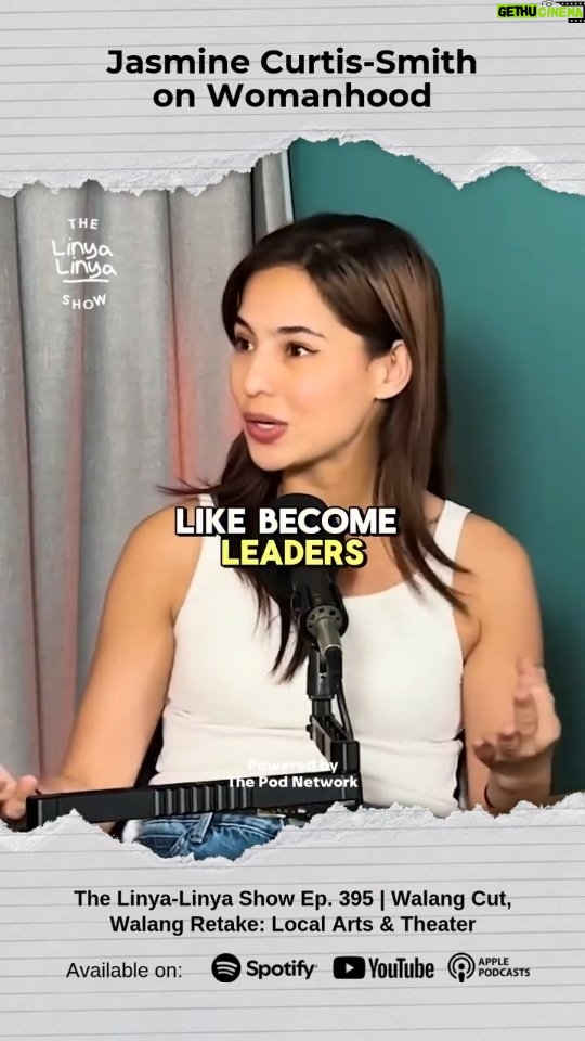 Jasmine Curtis-Smith - 2.2K Likes - "[Women] are not just made to produce babies. We're also here to accomplish our dreams, help people, become leaders, be involved in the community, 𝗯𝗲 𝗯𝗶𝗴𝗴𝗲𝗿 𝘁𝗵𝗮𝗻 𝘁𝗵𝗲 𝗿𝗼𝗹𝗲 𝗻𝗮 𝗻𝗮𝗸𝗮𝘀𝗮𝗻𝗮𝘆𝗮𝗻 𝘀𝗮 𝘀𝗼𝗰𝗶𝗲𝘁𝘆." 

Kay Jasmine Curtis-Smith, mas vocal na ang kababaihan ngayon sa choices nila. Timely, at kailangan pa ring idiin ang mensaheng ito-- lalo ngayon, na may mga tao pa ring baliko ang isip tungkol sa mga babae at sa pagkababae.

Ngayong Women's Month, saktong mapakinggan ang The Linya-Linya Show  podcase episode kasama si Jasmine Curtis-Smith. Available na in all streaming platforms.

#TheLinyaLinyaShow