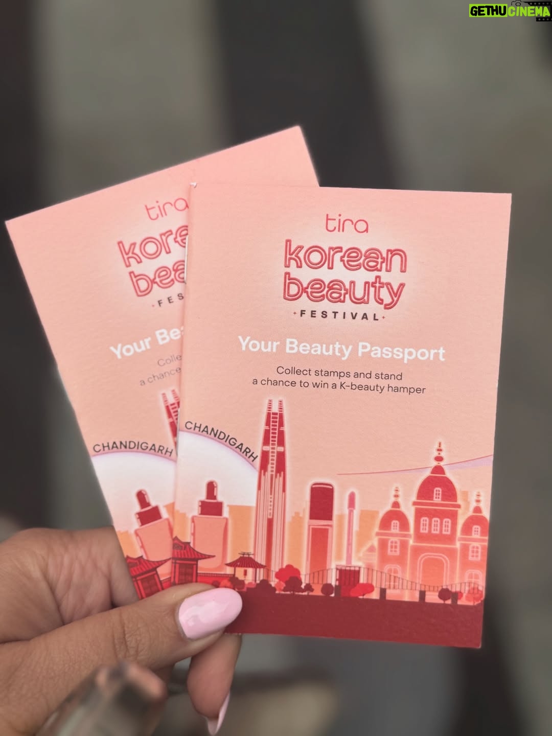 Jasmine Sidhu - 8.6K Likes - @tirabeauty brought the best korean beauty festival to Chandigarh ✨
we got to try all the viral k-beauty products under one roof, with so many games and endless beauty picks to explore
stay tuned for everything i picked up from the festival. 

#tirabeauty #KoreanBeautyFestival 
#KBFChandigarh