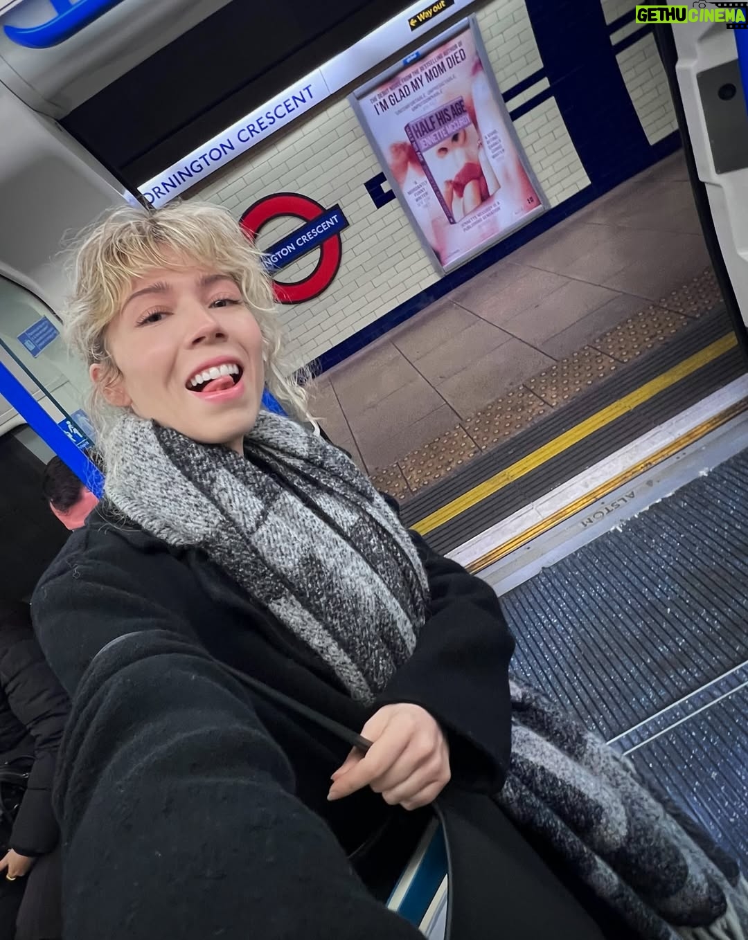 Jennette McCurdy - 112.2K Likes - so exciting to see the support for Half His Age all around the streets of London and Manchester (also i literally saw posters four times on the tube and was freaking out ?!?). thank you to the UK for making HHA the #1 novel, and to my incredible UK publisher @4thestate. still can’t believe it all and am so, so grateful. 💜