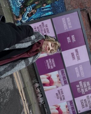 Jennette McCurdy Instagram - so exciting to see the support for Half His Age all around the streets of London and Manchester (also i literally saw posters four times on the tube and was freaking out ?!?). thank you to the UK for making HHA the #1 novel, and to my incredible UK publisher @4thestate. still can’t believe it all and am so, so grateful. 💜