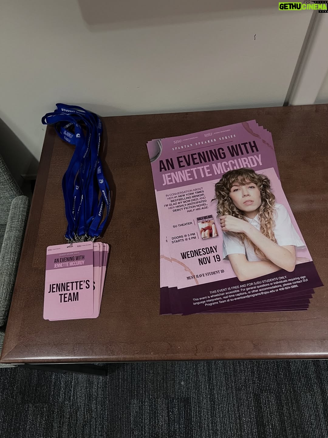 Jennette McCurdy - 242.1K Likes - i had a great time speaking in san jose. it was so nice getting to talk about Half His Age - i cannot wait for it to come out !! i love this book so much and am honored to be able to have these kinds of events/conversations, and truly hope to inspire or help in some way. 💜

p.s. if you want to pre-order a signed copy of Half His Age, the link is in my bio