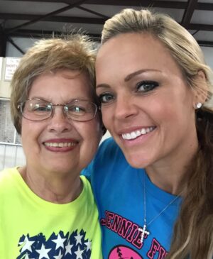 Jennie Finch Instagram - Our Dancing Queen 🤍

Grandma Lois is now reunited with her favorite dancing partner in Heaven. What a picture that is. 💫

We can all only hope to have a dancing partner — and dance into our 90’s — the way Grandma Lois did.

She was such a gift. So full of fun. She had a way of making you feel like you were the center of her world. She loved her games, her heels, her blouses and jewelry — always perfectly put together. I can still smell her fresh powder and feel her warm hugs.

She spoke softly, giggled often, and was always willing to teach you the steps.

Not every girl can say her grandma had a real, complete dollhouse in her basement — themed rooms and all. It was pure magic, just like her.

She raised five boys, the family she built is part of her beautiful legacy.

She loved that I was a gold medalist… but I think she may have been even more excited about Dancing with the Stars. And after that experience, I gained a whole new level of respect for her love of dance. She had been dancing through life long before I ever stepped onto that ballroom floor.

So grateful for her.
For her love.
For her joy.
For the way she showed us how to dance through life — with grace, sparkle, and a giggle.

Forever our Dancing Queen. 🤍✨
