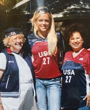 Jennie Finch Instagram - Our Dancing Queen 🤍

Grandma Lois is now reunited with her favorite dancing partner in Heaven. What a picture that is. 💫

We can all only hope to have a dancing partner — and dance into our 90’s — the way Grandma Lois did.

She was such a gift. So full of fun. She had a way of making you feel like you were the center of her world. She loved her games, her heels, her blouses and jewelry — always perfectly put together. I can still smell her fresh powder and feel her warm hugs.

She spoke softly, giggled often, and was always willing to teach you the steps.

Not every girl can say her grandma had a real, complete dollhouse in her basement — themed rooms and all. It was pure magic, just like her.

She raised five boys, the family she built is part of her beautiful legacy.

She loved that I was a gold medalist… but I think she may have been even more excited about Dancing with the Stars. And after that experience, I gained a whole new level of respect for her love of dance. She had been dancing through life long before I ever stepped onto that ballroom floor.

So grateful for her.
For her love.
For her joy.
For the way she showed us how to dance through life — with grace, sparkle, and a giggle.

Forever our Dancing Queen. 🤍✨
