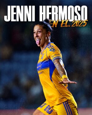 Jennifer Hermoso Instagram - 🐯✨ ¡20 goles, 9 asistencias y 175 balones recuperados!

🔢 ¡Números que reflejan talento, entrega y Perfil Tigre de Jenni Hermoso en 2025! 💛🔥