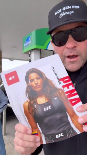 Julianna Peña Instagram - Big time conversation with @venezuelanvixen regarding current state of affairs. We met thru our mutual friend @richardwilk at @barrysprime