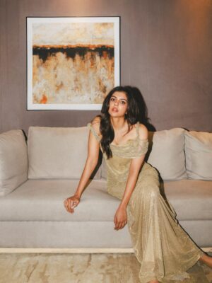 Kalyani Priyadarshan Instagram - For #TheHonors by @hollywoodreporterindia. Thank you @anupama.chopra maam, @avarna_jain maam and all the people who made this night what it was… ✨
Was so grateful to be in a room full of brilliance and bold energy ♥️

(18.02.2026)