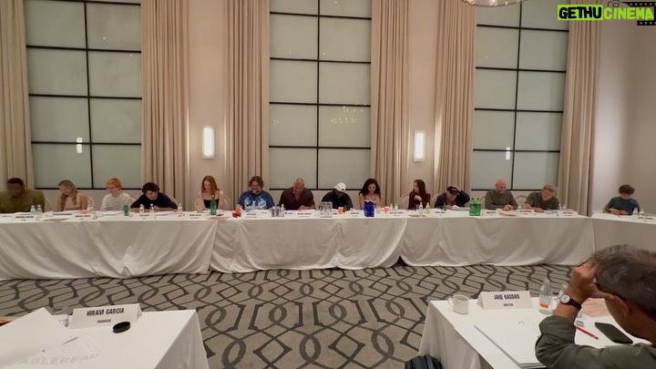 Karen Gillan - 696.7K Likes - Officially kicking off production of JUMANJI, at our cast table read in Los Angeles - where we will film as well 👏🏾👏🏾 🥂 

What a massive, fun, heartfelt adventure. 
Feels emotionally appropriate for our beloved JUMANJI franchise to end on this beautiful grace note of our final film. 

Amazing to get the whole gang back together, and our jaws were hurting from laughing so hard 😂😂

We all talked about how much we’ve missed this kinda joy and fun 🥹😊 🤜🏾🤛🏻

Let’s make a good one. 

“…in order for you to end the game, you must save Jumanji and call out its name…” 

#Jumanji 
#StartOfProduction 
#Sony 

CHRISTMAS 2026 🎄🎲 

Directed by Jake Kasdan 
Written by Jake Kasdan, Jeff Pinkner, Scott Rosenberg

✨ the significance of the 🎲 in the last picture, is a little Easter egg that my character, Dr. Smolder Bravestone wears on a necklace in our final film. It’s the dice from the original 1995 JUMANJI and a way of paying homage, love and respect to the great Robin Williams ✨
