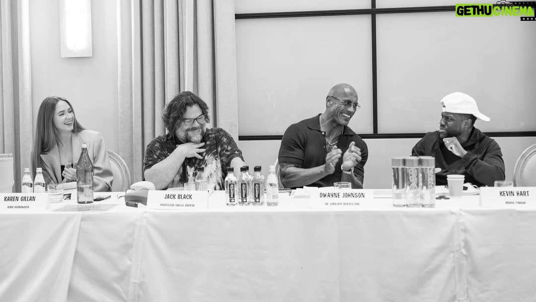 Karen Gillan - 696.7K Likes - Officially kicking off production of JUMANJI, at our cast table read in Los Angeles - where we will film as well 👏🏾👏🏾 🥂 

What a massive, fun, heartfelt adventure. 
Feels emotionally appropriate for our beloved JUMANJI franchise to end on this beautiful grace note of our final film. 

Amazing to get the whole gang back together, and our jaws were hurting from laughing so hard 😂😂

We all talked about how much we’ve missed this kinda joy and fun 🥹😊 🤜🏾🤛🏻

Let’s make a good one. 

“…in order for you to end the game, you must save Jumanji and call out its name…” 

#Jumanji 
#StartOfProduction 
#Sony 

CHRISTMAS 2026 🎄🎲 

Directed by Jake Kasdan 
Written by Jake Kasdan, Jeff Pinkner, Scott Rosenberg

✨ the significance of the 🎲 in the last picture, is a little Easter egg that my character, Dr. Smolder Bravestone wears on a necklace in our final film. It’s the dice from the original 1995 JUMANJI and a way of paying homage, love and respect to the great Robin Williams ✨