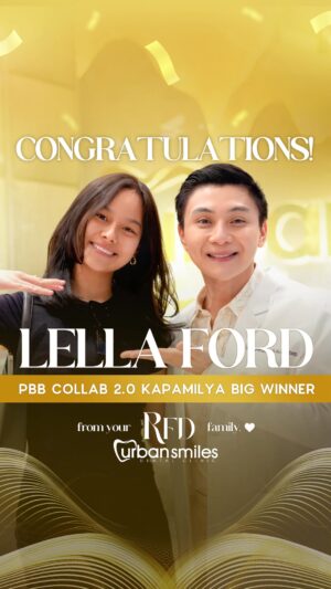 Karla Estrada Instagram - Big congratulations to our newest Big Winner, Lella Ford, of PBB Collab 2.0 Big Night! ✨
Your discipline, humility, and strength truly set you apart. On behalf of all of us at Urban Smiles Dental Clinic, we are so proud of you. 🤍
Ready to start your smile journey? Message us now to book an appointment 📲
Email Address: docrfd@urbansmiles.com.ph
Contact Number: 0968 899 8732
WhatsApp: 0917 577 3714
📲 For more information about our dental services:
https://linktr.ee/dr.rfdsmile
#DrRFD #DrRFDSmile #UrbanSmilesDentalClinic #WhereBeautifulSmilesAreMade #LellaFord