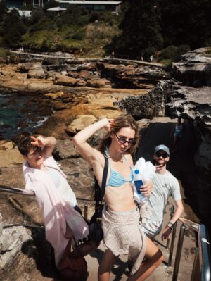 Katelyn Tarver Instagram - Australia!!! What a dream to be here! We landed yesterday at 6:30am and proceeded to have theeeeee longest day of our lives trying to stay up and beat the jet lag. Sitting at a cafe convinced it was 1pm but somehow it was only 9am?? Anyway! Nowhere else I’d rather have a 48 hour day than here in Sydney 😍 can’t wait to play tonight! Pls comment with Australian slang I need to learn.