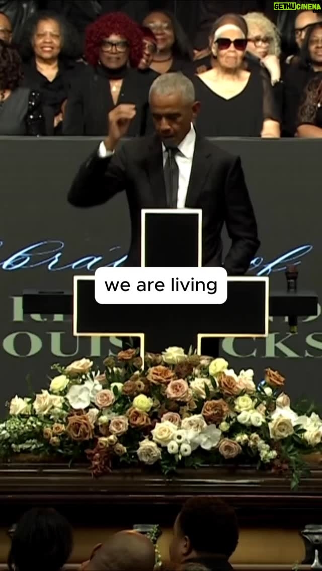 Katie Couric - 124.5K Likes - Former President Barack Obama honors Reverend Jesse Jackson at his celebration of life ceremony in Chicago. 

📹: AP Newsroom