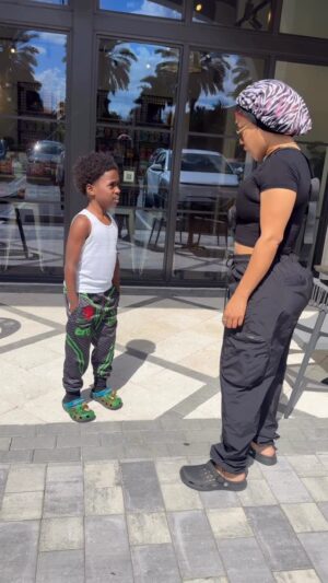 Kenisha 'Miami Tip' Myree Instagram - Telling my suburban nephew to square up 🤣🤣🤣 I’m not sure if I’m supposed to be happy he don’t know or disappointed he don’t know 🤣🤣 #Squareupchallenge