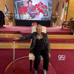 Kenya Moore Instagram - 95 years young! The matriarch of the family turns 95 years old! What a blessing that my daughter has the honor of knowing her great grandmother and meeting her grandmother (my mother) for the first time.

#lifeisgood #family #love #generations #kenyamoore