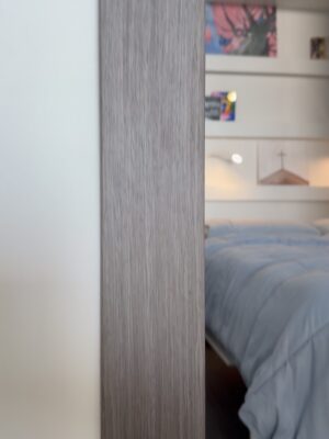 Kiana Madeira Instagram - We are absolutely obsessed with our new sliding door from @triodoors 😍
We wanted the den in our condo to feel like guests have their own private space, while also having the option to leave it open when the murphy bed is up and the den is operating more like an office space.
The dimensions of the door frame are VERY specific and unique, so we were really struggling with finding a solution. Just as we were about to say forget it and order a curtain and rod from amazon…. we connected with Trio Doors! 🙊
From the moment we walked into their Toronto showroom, we knew we were in the right hands. We customized everything- the system, the colour, the material, the handle, literally every detail! Not to mention the customer service and communication was truly unmatched- the kindest team ♥️
It is absolutely perfect and more than we could have imagined 🥹✨