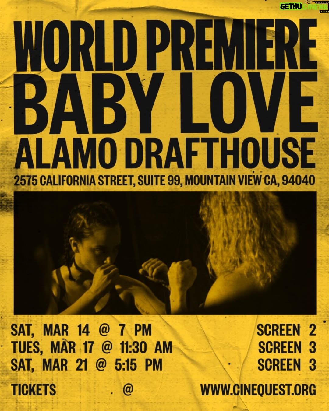 Kiana Madeira - 3.2K Likes - the journey begins ❤️‍🔥
BABY LOVE will have its World Premiere at Cinequest Film Festival. 

first stop down. more ahead 🚀 
link in bio to get your tickets!! see y’all in Silicon Valley 🫡

BABY LOVE is about a female MMA fighter on the brink of self-destruction who finds a lifeline in a court-ordered equine therapy program, leading her to confront her past and redefine her future.

@cinequestorg 💫