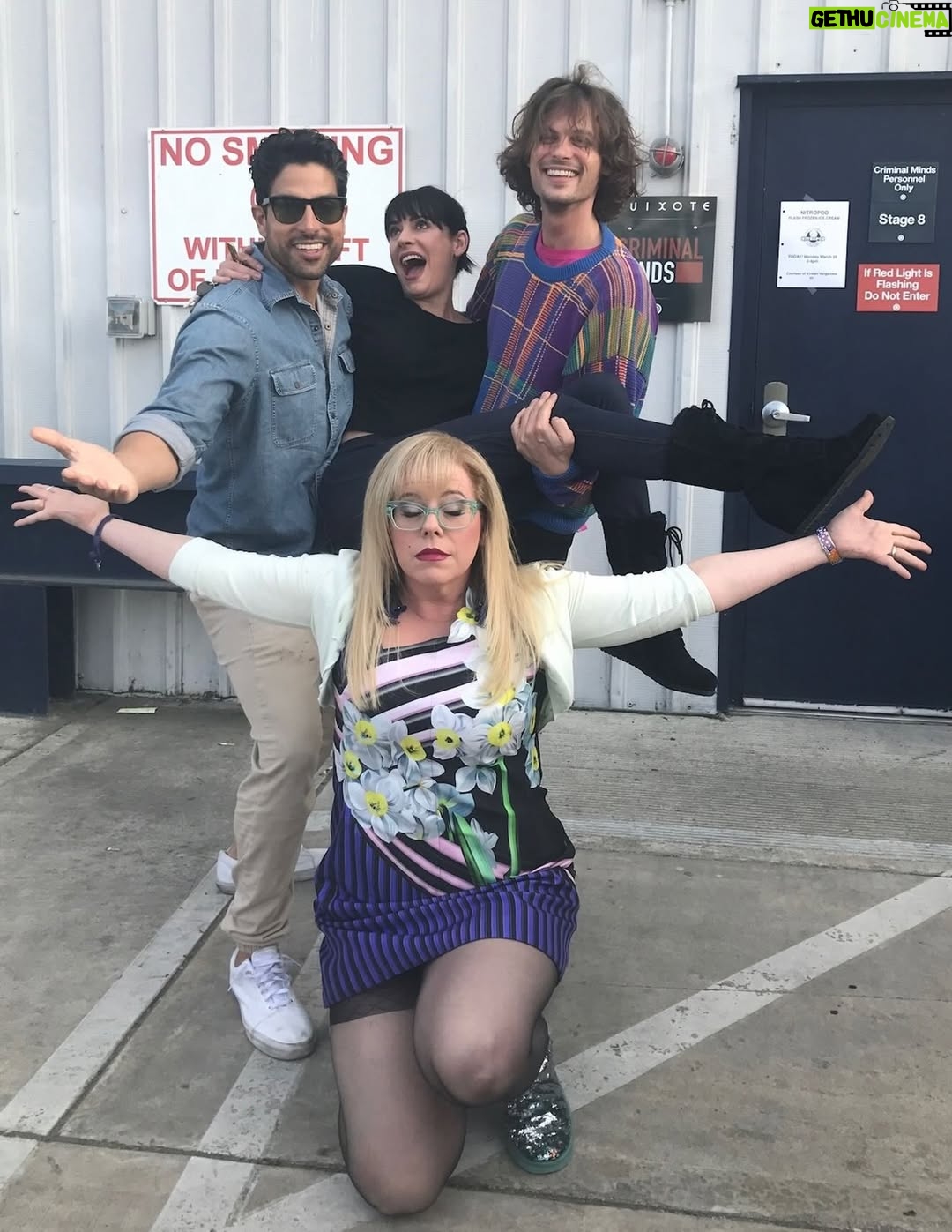 Kirsten Vangsness - 404.6K Likes - I got one day of work on this new tv show called @criminalminds , I was terrified and felt totally out of place. It was lunch and I was desperately trying to make myself disappear in my journal so I wasn’t “in the way” and @gublergram sauntered up and asked me what kind of pen I used, and do I write or draw in my journal because he does both & what part am I playing and where do I live and and and and… then we were talking just like we were pals already and I didn’t feel in the way and I felt like weird was the order of the day. Today is his birthday and he’s weird in all good ways and I love him and that he’s part of these wild work partners who are part of my life family.