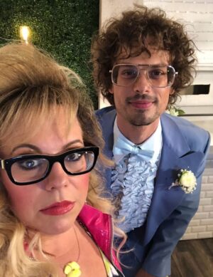 Kirsten Vangsness Instagram - I got one day of work on this new tv show called @criminalminds , I was terrified and felt totally out of place. It was lunch and I was desperately trying to make myself disappear in my journal so I wasn’t “in the way” and @gublergram sauntered up and asked me what kind of pen I used, and do I write or draw in my journal because he does both & what part am I playing and where do I live and and and and… then we were talking just like we were pals already and I didn’t feel in the way and I felt like weird was the order of the day. Today is his birthday and he’s weird in all good ways and I love him and that he’s part of these wild work partners who are part of my life family.