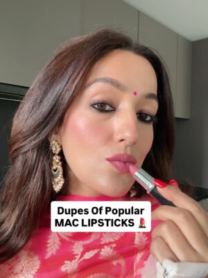 Kiwi Tandon Instagram - Dupes are great options for those who don’t want to spend a big amount on a particular shade. Of course, there will always be a difference in the formulation, but sometimes the shade match is surprisingly close.

	1.	MAC Velvet Teddy / Parul Garg Beauty Stunner
The main difference here is the formula. Parul Garg Stunner is a soft matte and transfer-proof, while MAC Velvet Teddy is a semi-matte formula and not 100% transfer-proof.

	2.	MAC Burning Love / Swiss Beauty Wine Room
Both shades look identical. MAC has a velvety matte texture and isn’t transfer-proof, while the Swiss Beauty one has a creamy formula and is also not transfer-proof.

	3.	MAC Ruby Woo / Swiss Beauty Smoking Red
Swiss Beauty Smoking Red is matte and transfer-proof but lasts around 3–4 hours. MAC Ruby Woo has a semi-matte, slightly creamier formula and is not fully transfer-proof.

	4.	MAC Mehr / LoveChild by Masaba Meetha
Both are creamy formulas and not transfer-proof, but the shades are extremely beautiful.

	5.	MAC Taupe / Nykaa Cosmetics You’re Latte
Both are creamy, not transfer-proof, and such beautiful everyday brown shades.

	6.	MAC Iconic Photo / Kay Beauty Unmasked
Kay Beauty is matte in texture and transfer-proof, while MAC has a satin finish and isn’t transfer-proof.

( lipstick dupes, high end dupes, makeup dupes, highend lipstick dupes, highenddupes ,luxurydupes , macdupes ,luxury dupes , affordable lipsticks, , dupes of makeup, mac dupes)
#makeupdupes #lipstickdupe #luxurydupes #macdupe #highenddupes
