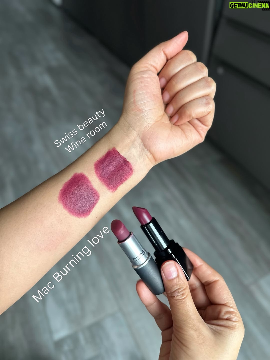 Kiwi Tandon - 2.6K Likes - Dupes are great options for those who don’t want to spend a big amount on a particular shade. Of course, there will always be a difference in the formulation, but sometimes the shade match is surprisingly close.

	1.	MAC Velvet Teddy / Parul Garg Beauty Stunner
The main difference here is the formula. Parul Garg Stunner is a soft matte and transfer-proof, while MAC Velvet Teddy is a semi-matte formula and not 100% transfer-proof.

	2.	MAC Burning Love / Swiss Beauty Wine Room
Both shades look identical. MAC has a velvety matte texture and isn’t transfer-proof, while the Swiss Beauty one has a creamy formula and is also not transfer-proof.

	3.	MAC Ruby Woo / Swiss Beauty Smoking Red
Swiss Beauty Smoking Red is matte and transfer-proof but lasts around 3–4 hours. MAC Ruby Woo has a semi-matte, slightly creamier formula and is not fully transfer-proof.

	4.	MAC Mehr / LoveChild by Masaba Meetha
Both are creamy formulas and not transfer-proof, but the shades are extremely beautiful.

	5.	MAC Taupe / Nykaa Cosmetics You’re Latte
Both are creamy, not transfer-proof, and such beautiful everyday brown shades.

	6.	MAC Iconic Photo / Kay Beauty Unmasked
Kay Beauty is matte in texture and transfer-proof, while MAC has a satin finish and isn’t transfer-proof.

( lipstick dupes, high end dupes, makeup dupes, highend lipstick dupes, highenddupes ,luxurydupes , macdupes ,luxury dupes , affordable lipsticks, , dupes of makeup, mac dupes)
#makeupdupes #lipstickdupe #luxurydupes #macdupe #highenddupes