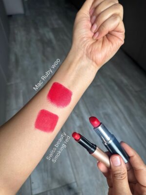 Kiwi Tandon Instagram - Dupes are great options for those who don’t want to spend a big amount on a particular shade. Of course, there will always be a difference in the formulation, but sometimes the shade match is surprisingly close.

	1.	MAC Velvet Teddy / Parul Garg Beauty Stunner
The main difference here is the formula. Parul Garg Stunner is a soft matte and transfer-proof, while MAC Velvet Teddy is a semi-matte formula and not 100% transfer-proof.

	2.	MAC Burning Love / Swiss Beauty Wine Room
Both shades look identical. MAC has a velvety matte texture and isn’t transfer-proof, while the Swiss Beauty one has a creamy formula and is also not transfer-proof.

	3.	MAC Ruby Woo / Swiss Beauty Smoking Red
Swiss Beauty Smoking Red is matte and transfer-proof but lasts around 3–4 hours. MAC Ruby Woo has a semi-matte, slightly creamier formula and is not fully transfer-proof.

	4.	MAC Mehr / LoveChild by Masaba Meetha
Both are creamy formulas and not transfer-proof, but the shades are extremely beautiful.

	5.	MAC Taupe / Nykaa Cosmetics You’re Latte
Both are creamy, not transfer-proof, and such beautiful everyday brown shades.

	6.	MAC Iconic Photo / Kay Beauty Unmasked
Kay Beauty is matte in texture and transfer-proof, while MAC has a satin finish and isn’t transfer-proof.

( lipstick dupes, high end dupes, makeup dupes, highend lipstick dupes, highenddupes ,luxurydupes , macdupes ,luxury dupes , affordable lipsticks, , dupes of makeup, mac dupes)
#makeupdupes #lipstickdupe #luxurydupes #macdupe #highenddupes