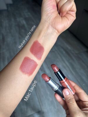 Kiwi Tandon Instagram - Dupes are great options for those who don’t want to spend a big amount on a particular shade. Of course, there will always be a difference in the formulation, but sometimes the shade match is surprisingly close.

	1.	MAC Velvet Teddy / Parul Garg Beauty Stunner
The main difference here is the formula. Parul Garg Stunner is a soft matte and transfer-proof, while MAC Velvet Teddy is a semi-matte formula and not 100% transfer-proof.

	2.	MAC Burning Love / Swiss Beauty Wine Room
Both shades look identical. MAC has a velvety matte texture and isn’t transfer-proof, while the Swiss Beauty one has a creamy formula and is also not transfer-proof.

	3.	MAC Ruby Woo / Swiss Beauty Smoking Red
Swiss Beauty Smoking Red is matte and transfer-proof but lasts around 3–4 hours. MAC Ruby Woo has a semi-matte, slightly creamier formula and is not fully transfer-proof.

	4.	MAC Mehr / LoveChild by Masaba Meetha
Both are creamy formulas and not transfer-proof, but the shades are extremely beautiful.

	5.	MAC Taupe / Nykaa Cosmetics You’re Latte
Both are creamy, not transfer-proof, and such beautiful everyday brown shades.

	6.	MAC Iconic Photo / Kay Beauty Unmasked
Kay Beauty is matte in texture and transfer-proof, while MAC has a satin finish and isn’t transfer-proof.

( lipstick dupes, high end dupes, makeup dupes, highend lipstick dupes, highenddupes ,luxurydupes , macdupes ,luxury dupes , affordable lipsticks, , dupes of makeup, mac dupes)
#makeupdupes #lipstickdupe #luxurydupes #macdupe #highenddupes