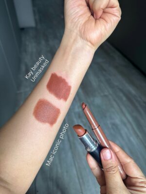 Kiwi Tandon Instagram - Dupes are great options for those who don’t want to spend a big amount on a particular shade. Of course, there will always be a difference in the formulation, but sometimes the shade match is surprisingly close.

	1.	MAC Velvet Teddy / Parul Garg Beauty Stunner
The main difference here is the formula. Parul Garg Stunner is a soft matte and transfer-proof, while MAC Velvet Teddy is a semi-matte formula and not 100% transfer-proof.

	2.	MAC Burning Love / Swiss Beauty Wine Room
Both shades look identical. MAC has a velvety matte texture and isn’t transfer-proof, while the Swiss Beauty one has a creamy formula and is also not transfer-proof.

	3.	MAC Ruby Woo / Swiss Beauty Smoking Red
Swiss Beauty Smoking Red is matte and transfer-proof but lasts around 3–4 hours. MAC Ruby Woo has a semi-matte, slightly creamier formula and is not fully transfer-proof.

	4.	MAC Mehr / LoveChild by Masaba Meetha
Both are creamy formulas and not transfer-proof, but the shades are extremely beautiful.

	5.	MAC Taupe / Nykaa Cosmetics You’re Latte
Both are creamy, not transfer-proof, and such beautiful everyday brown shades.

	6.	MAC Iconic Photo / Kay Beauty Unmasked
Kay Beauty is matte in texture and transfer-proof, while MAC has a satin finish and isn’t transfer-proof.

( lipstick dupes, high end dupes, makeup dupes, highend lipstick dupes, highenddupes ,luxurydupes , macdupes ,luxury dupes , affordable lipsticks, , dupes of makeup, mac dupes)
#makeupdupes #lipstickdupe #luxurydupes #macdupe #highenddupes