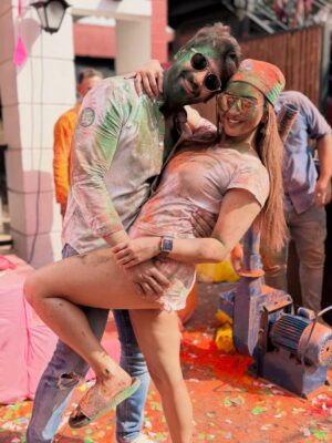 Koushani Mukherjee Instagram - Happy Holi From Our World To Yours ♥️🩷💜🩵

#happyholi❤️ #holi #instamood