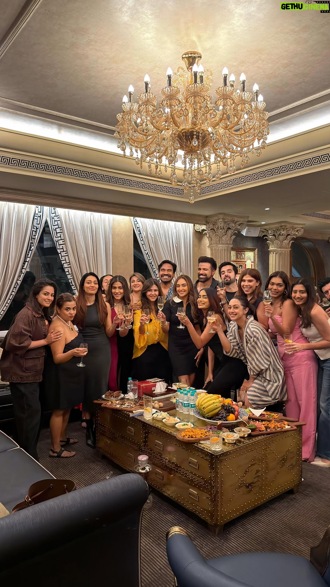 Krystle D'Souza - 200.1K Likes - Birthdays hit different when your circle is your safe place.
Last night was simple, soft and so wholesome 🤍✨
Every single one of you means more than you’ll ever know.
You’ll have seen me at my lowest and loved me anyway.
You’ve carried me, laughed with me, even cried with me and we’ve in some way or the other all grown together. 
My year starts with gratitude
and a heart that’s full because of you all. 
#blessedwiththebest 
.
.
.
@ektarkapoor @pryanca_t @rithvikk_dhanjani @ritik_bhasin @ankiitaapatel @darshitaapatel @abigail_pande @dimplebelani @akshaythadani @tanusridgupta @anitahassanandani @ruchikaakapoor @mushtaqshiekh @urvashidholakia @4umehra @yogitawalavalkar