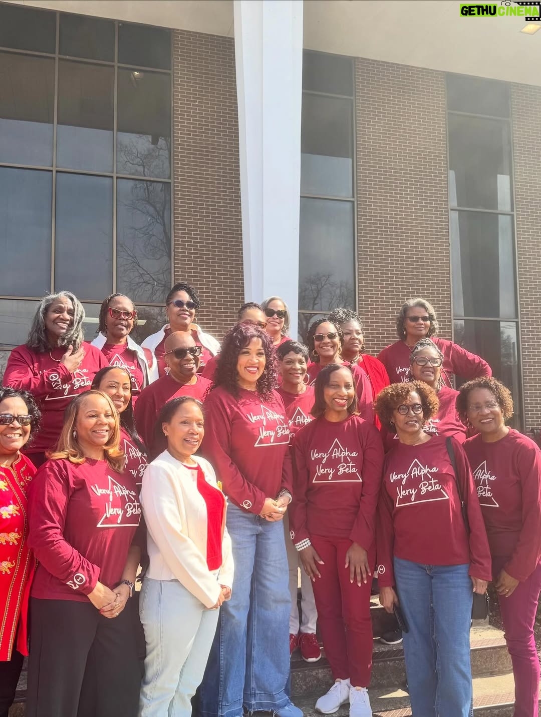 Kym Whitley - 8.8K Likes - 100 years celebration #alphabeta100years 
DeltaSigmaThetaSororityInc FISK UNIVERSITY 💙💛 we had a ball, I love my sorors! There was even an AKA and  a Kappa the group! The President of Fisk University, Dr. Walter Clark she’s about her business and is always fly! #AOML ❤️🫶🏽🔺