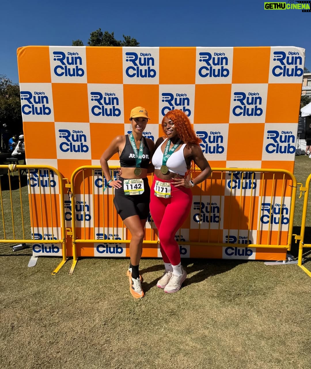 LU KALA - 3.8K Likes - Ran in a 5K race yesterday and my body did not let me down. I did it in 36 mins, 45 mins was my goal🥹🙏🏾 So proud of me!!! S/o my running gyal @mallory.laurenn for keeping me going🧡 @diplosrunclub was litttt!!!!