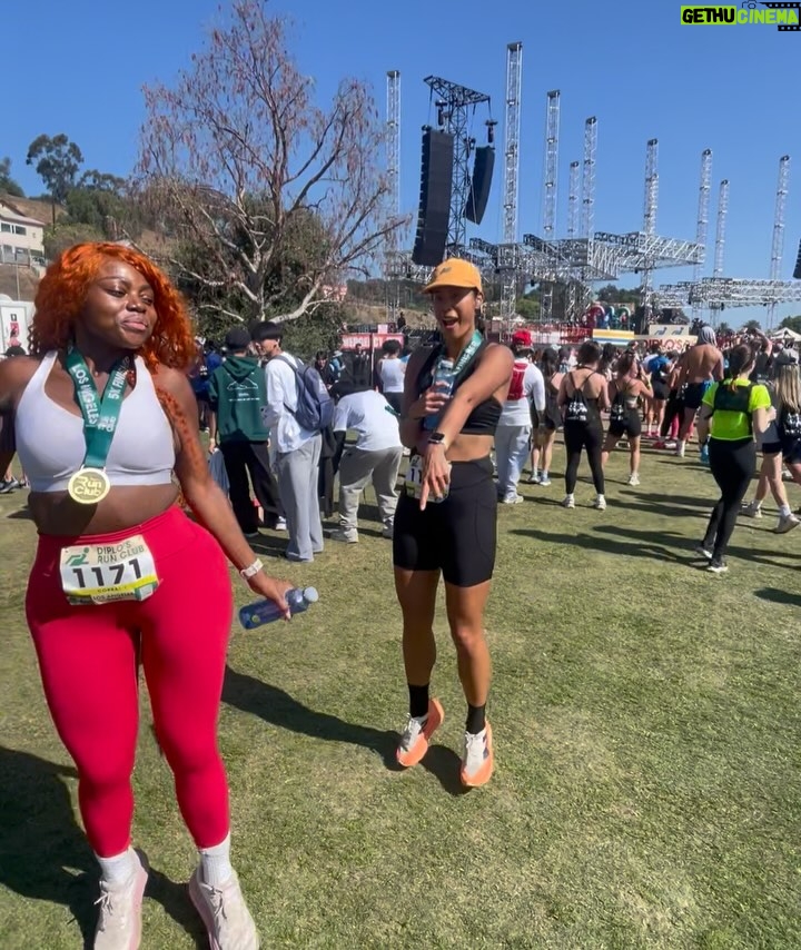 LU KALA - 3.8K Likes - Ran in a 5K race yesterday and my body did not let me down. I did it in 36 mins, 45 mins was my goal🥹🙏🏾 So proud of me!!! S/o my running gyal @mallory.laurenn for keeping me going🧡 @diplosrunclub was litttt!!!!