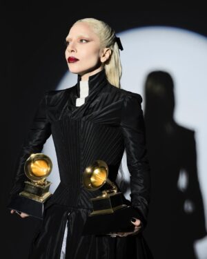 Lady Gaga Instagram - Thank you to the monster community for continuing to see the artist in me and inspiring me to keep going deeper into my art. I am so humbled and grateful for this moment. I dove deep into my soul creating MAYHEM– detailing every lyric, melody and sound on this album with my partner Michael and our astounding collaborators Andrew Watt, Cirkut and Gesaffelstein. This was an artistic highlight of my career and an experience I’ll cherish forever. It is a true blessing to be celebrated by the music community in this way. What an honor this whole evening was, we are all so thankful.