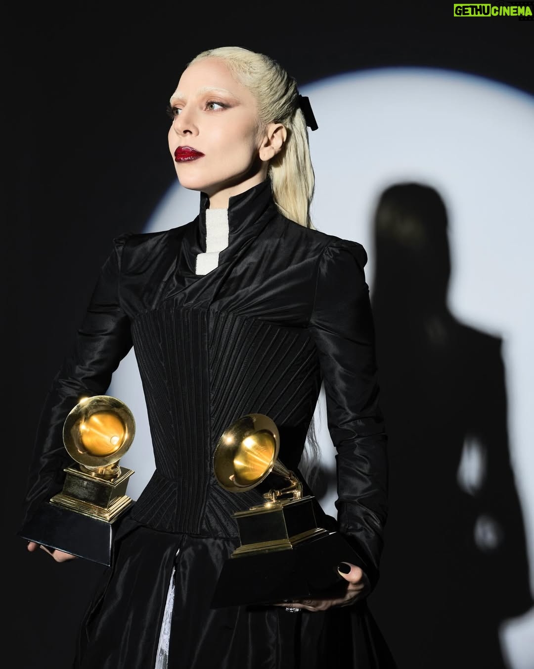 Lady Gaga - 2.7 Million Likes - Thank you to the monster community for continuing to see the artist in me and inspiring me to keep going deeper into my art. I am so humbled and grateful for this moment. I dove deep into my soul creating MAYHEM– detailing every lyric, melody and sound on this album with my partner Michael and our astounding collaborators Andrew Watt, Cirkut and Gesaffelstein. This was an artistic highlight of my career and an experience I’ll cherish forever. It is a true blessing to be celebrated by the music community in this way. What an honor this whole evening was, we are all so thankful.